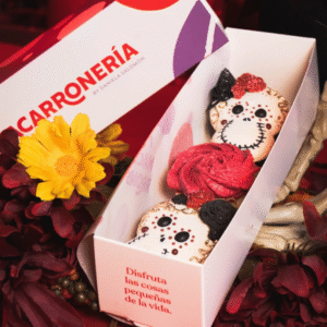 Caja 3 macarons “Fiesta Negra”
