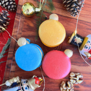 Caja 1 macaron “Bolita de navidad"