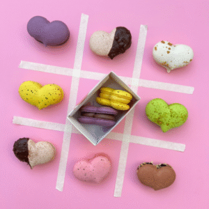 Caja 2 macarons “Dulce estrategia”